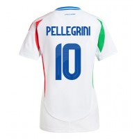 Camisa de time de futebol Itália Lorenzo Pellegrini #10 Replicas 2º Equipamento Feminina Europeu 2024 Manga Curta